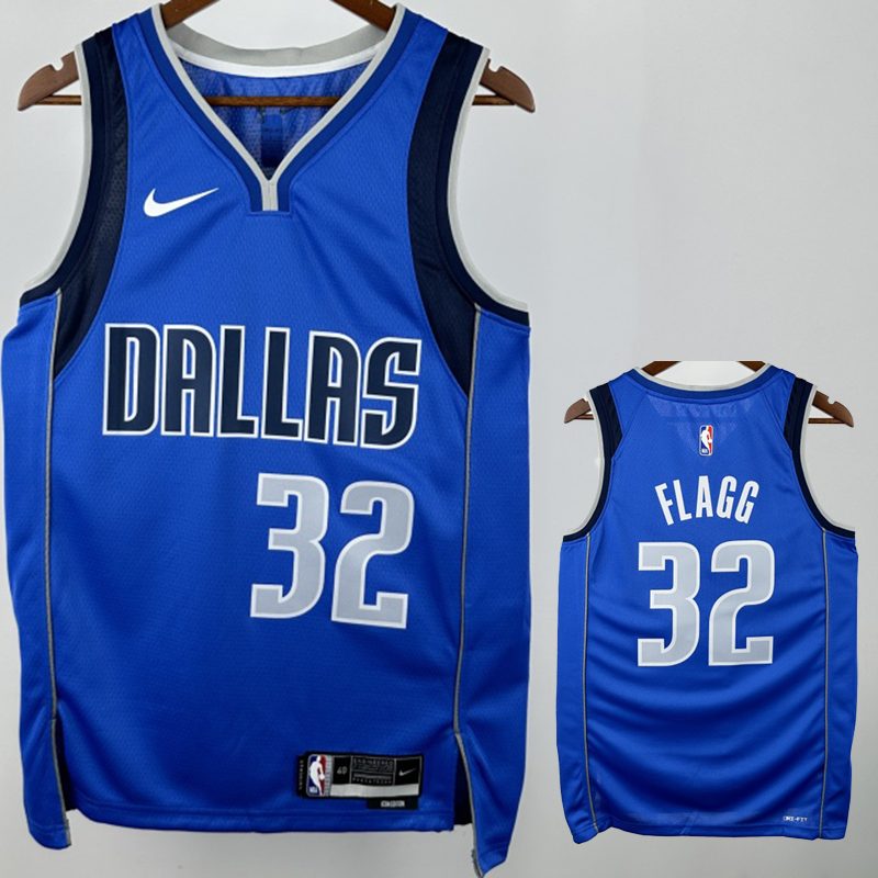 Camiseta NBA Dallas Mavericks – FLAGG #32 – City Edition · azul - vista 1