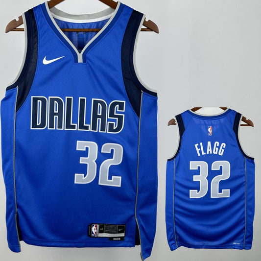Camiseta NBA Dallas Mavericks – FLAGG #32 – City Edition · azul - vista 1
