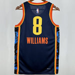 Camiseta NBA Oklahoma City Thunder – WILLIANS #8 – City Edition · azul zafiro · 2025/26 - vista 2