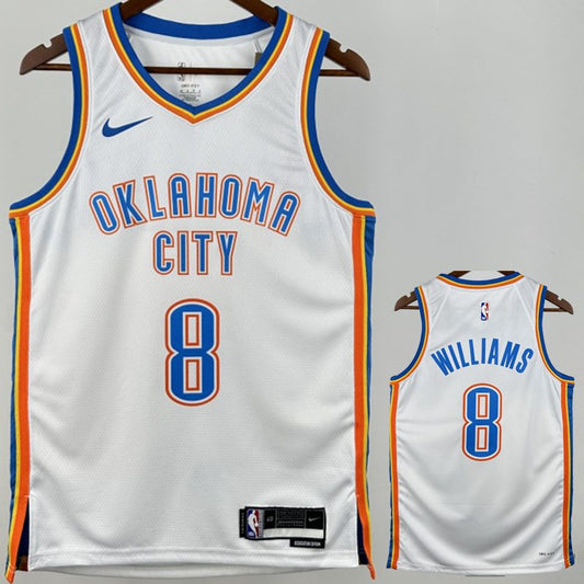 Camiseta NBA Oklahoma City Thunder – WILLIANS #8 – blanca - vista 1