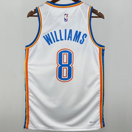 Camiseta NBA Oklahoma City Thunder – WILLIANS #8 – blanca - vista 2