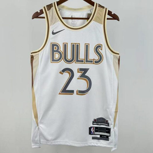 Camiseta NBA Chicago Bulls – JORDAN #23 – City Edition · blanca · 2025/26 - vista 1