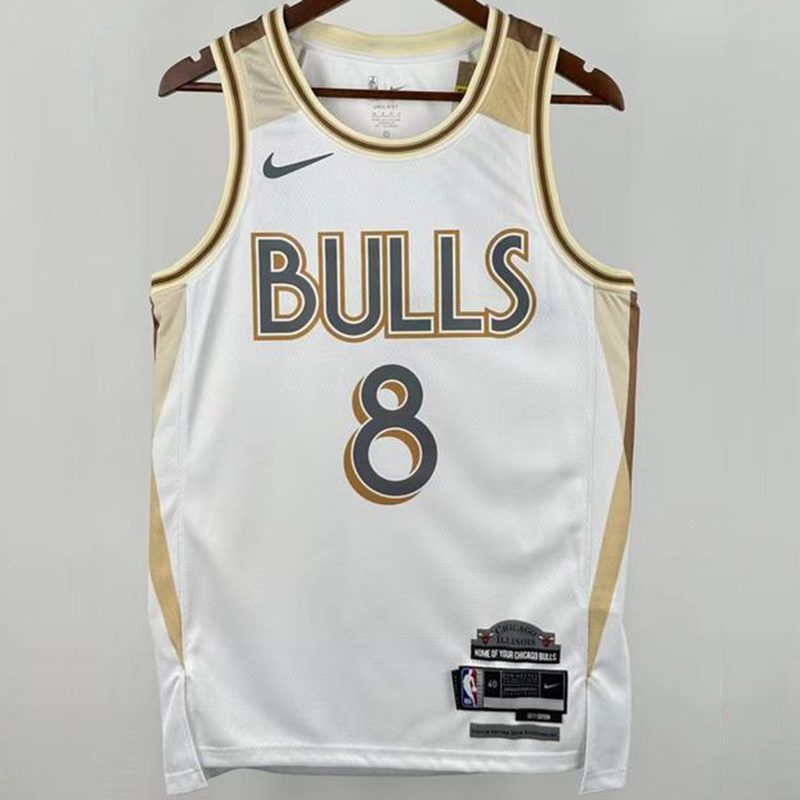 Camiseta NBA Chicago Bulls – WHITE #0 – City Edition · blanca · 2025/26 - vista 1