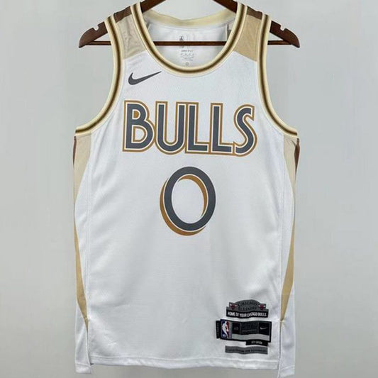 Camiseta NBA Chicago Bulls – WHITE #0 – City Edition · blanca · 2025/26 - vista 1