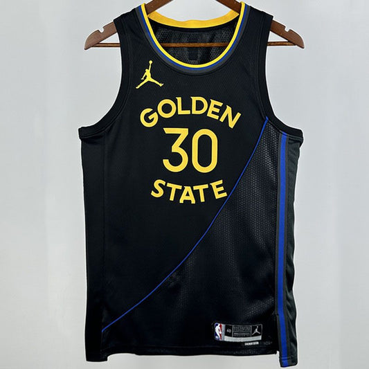 Camiseta NBA Golden State Warriors – CURRY #30 – negra · 2025/26 - vista 1