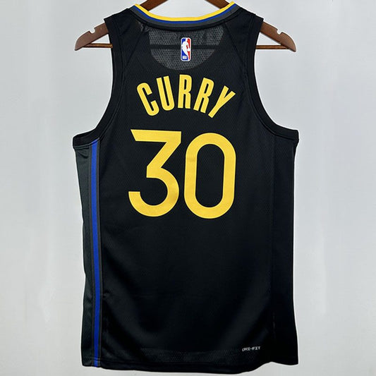 Camiseta NBA Golden State Warriors – CURRY #30 – negra · 2025/26 - vista 2