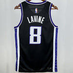 Camiseta NBA Sacramento Kings – LAVINE #8 – negra · 2025 - vista 2
