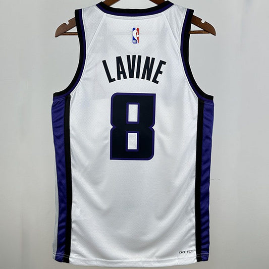 Camiseta NBA Sacramento Kings – LAVINE #8 – blanca · 2025 - vista 2