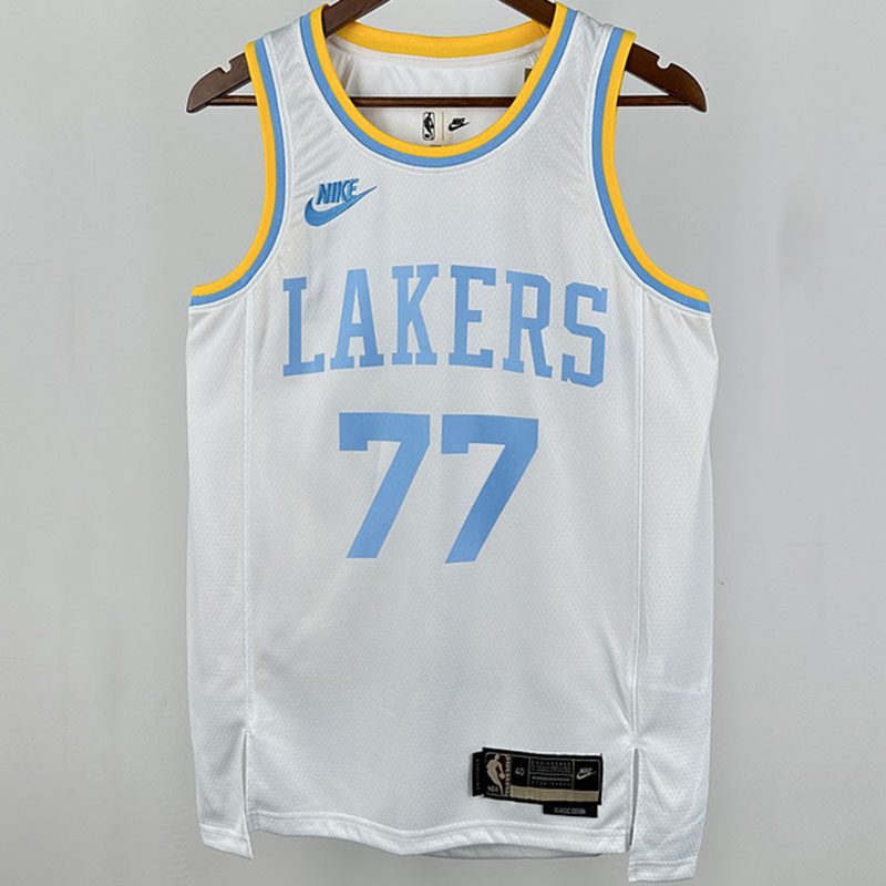 Camiseta NBA retro Los Angeles Lakers – DONCIC #77 – Retro · blanca - vista 1