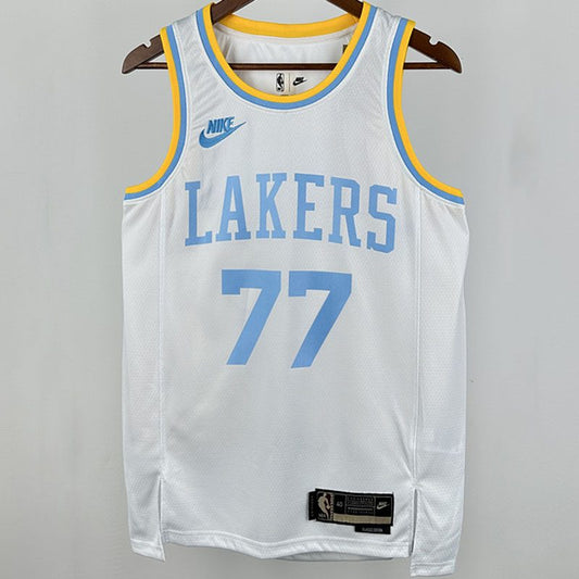 Camiseta NBA retro Los Angeles Lakers – DONCIC #77 – Retro · blanca - vista 1