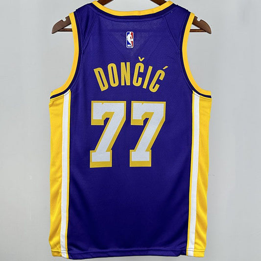 Camiseta NBA Los Angeles Lakers – DONCIC #77 – morada - vista 2