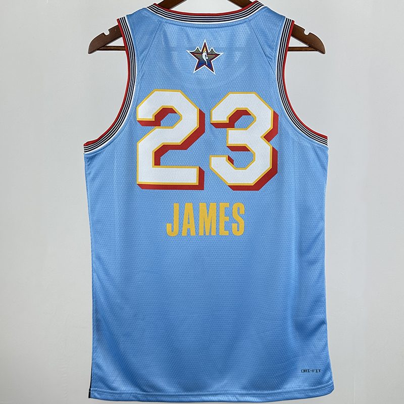 Camiseta NBA All-Star – JAMES #23 – All-Star · azul bebé · 2025 - vista 1