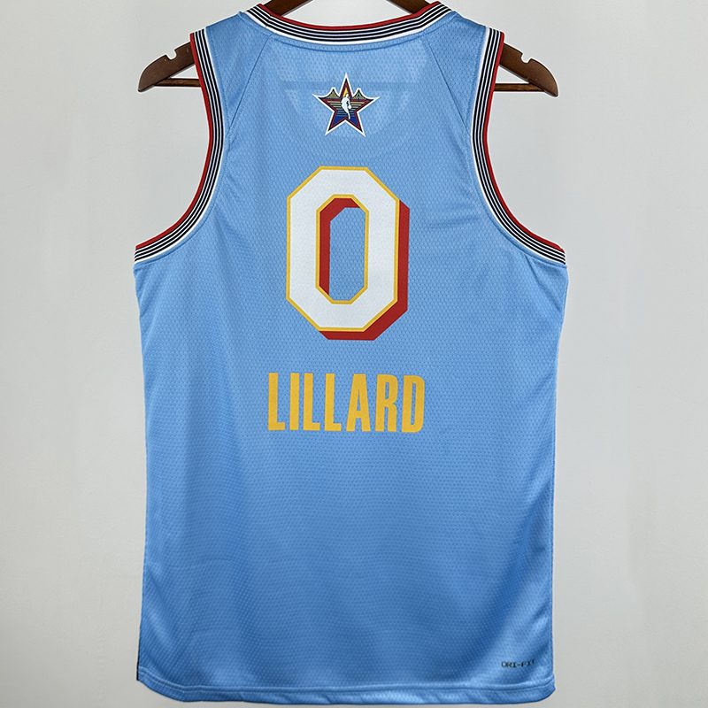 Camiseta NBA All-Star – LILLARD #0 – All-Star · azul bebé · 2025 - vista 1