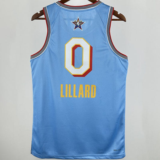 Camiseta NBA All-Star – LILLARD #0 – All-Star · azul bebé · 2025 - vista 1