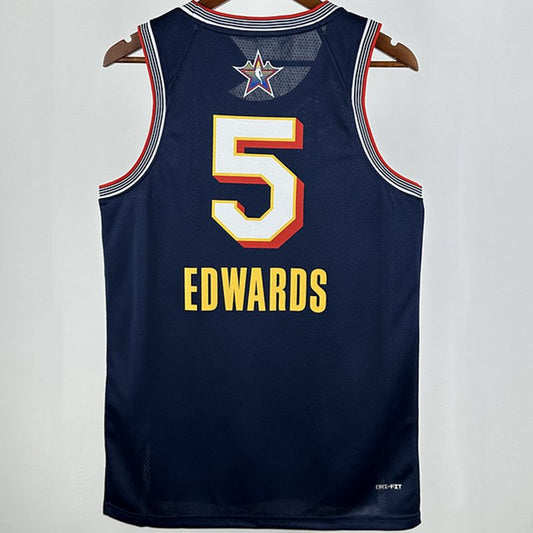 Camiseta NBA All-Star – EDWARDS #5 – All-Star · azul oscuro · 2025 - vista 1