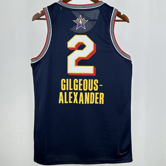 Camiseta NBA All-Star – GILGEOUS-ALEXANDER #2 – All-Star · azul oscuro · 2025 - vista 1