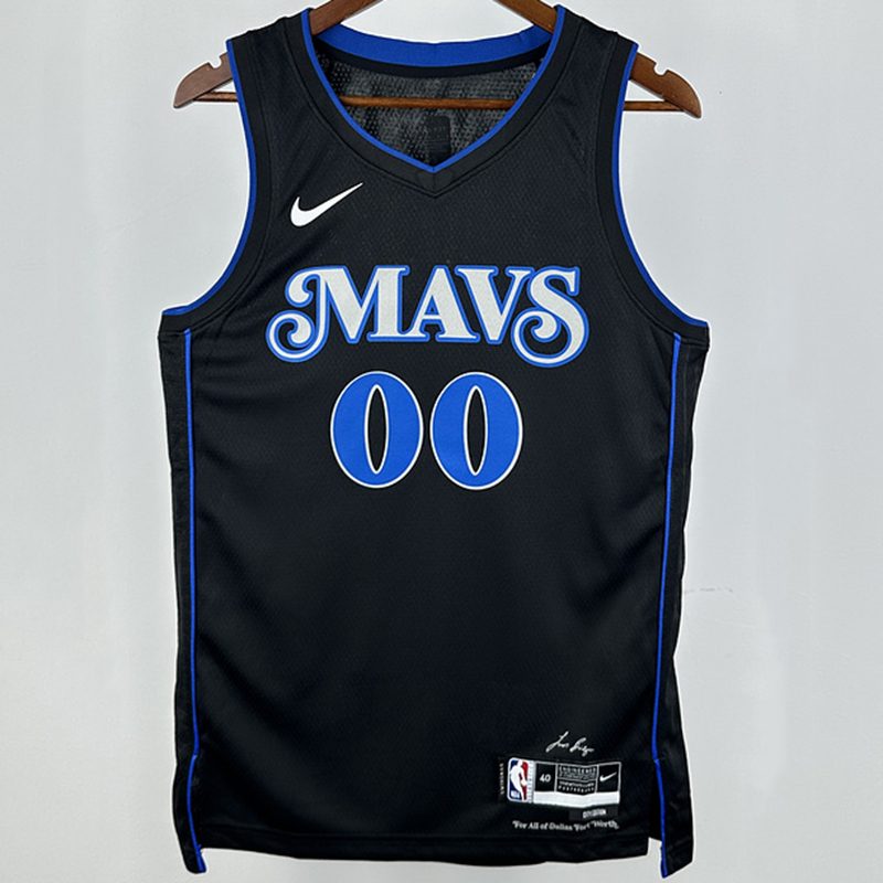 Camiseta NBA Dallas Mavericks – CHRISTIE #00 – City Edition · negra · 2025 - vista 1