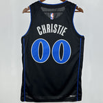 Camiseta NBA Dallas Mavericks – CHRISTIE #00 – City Edition · negra · 2025 - vista 2