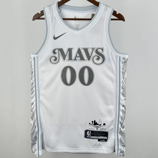 Camiseta NBA Dallas Mavericks – CHRISTIE #00 – City Edition · blanca · 2025 - vista 1