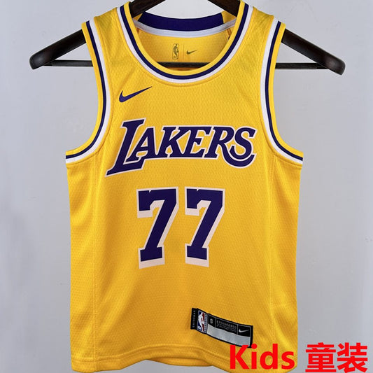 Camiseta NBA Los Angeles Lakers – DONCIC #77 – amarilla - vista 1