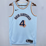 Camiseta NBA San Antonio Spurs – FOX #4 – City Edition · azul claro · 2025 - vista 1