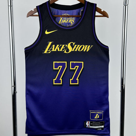 Camiseta NBA Los Angeles Lakers – DONCIC #77 – City Edition · 2025 - vista 1