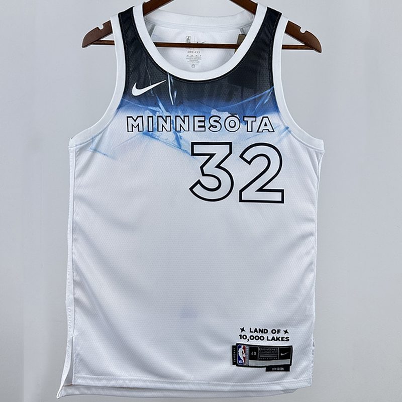 Camiseta NBA Minnesota Timberwolves – TOWNS #32 – City Edition · blanca · 2025 - vista 1