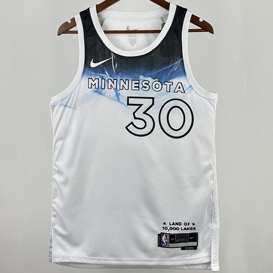 Camiseta NBA Minnesota Timberwolves – RANDLE #30 – City Edition · blanca · 2025 - vista 1