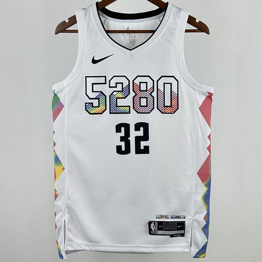 Camiseta NBA Denver Nuggets – GORDON #32 – City Edition · blanca · 2025 - vista 1