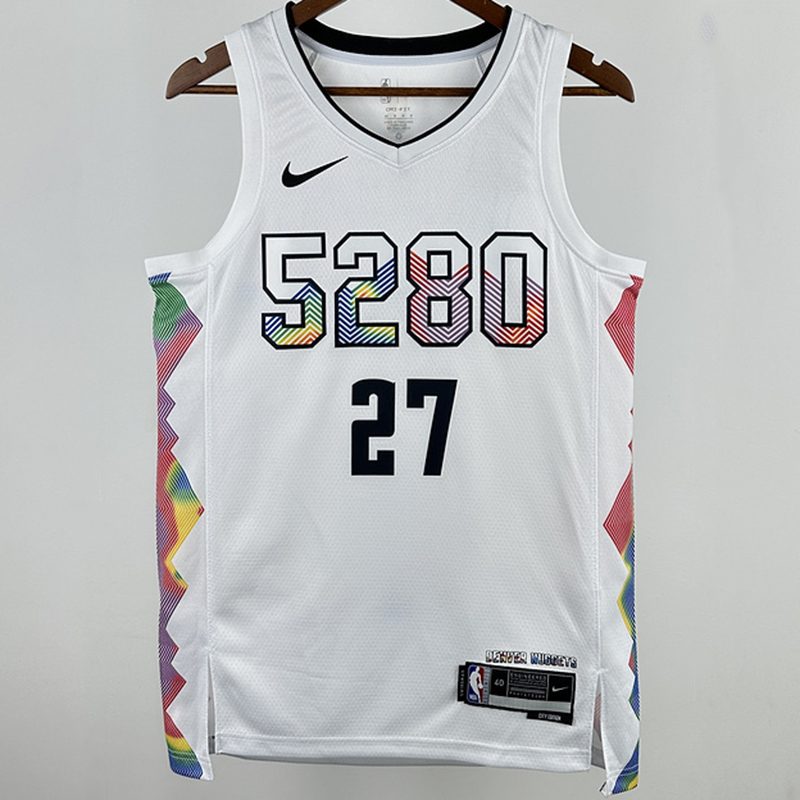 Camiseta NBA Denver Nuggets – MURRAY #27 – City Edition · blanca · 2025 - vista 1