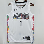 Camiseta NBA Denver Nuggets – JR. #1 – City Edition · blanca · 2025 - vista 1