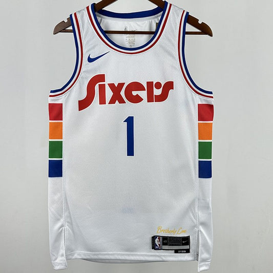 Camiseta NBA Philadelphia 76ers – HARDEN #1 – City Edition · blanca · 2025 - vista 1