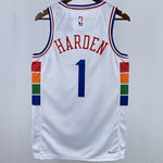 Camiseta NBA Philadelphia 76ers – HARDEN #1 – City Edition · blanca · 2025 - vista 2