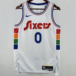 Camiseta NBA Philadelphia 76ers – MAXEY #0 – City Edition · blanca · 2025 - vista 1