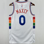 Camiseta NBA Philadelphia 76ers – MAXEY #0 – City Edition · blanca · 2025 - vista 2