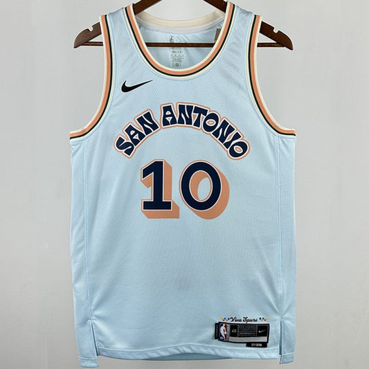 Camiseta NBA San Antonio Spurs – SOCHAN #10 – City Edition · azul claro · 2025 - vista 1