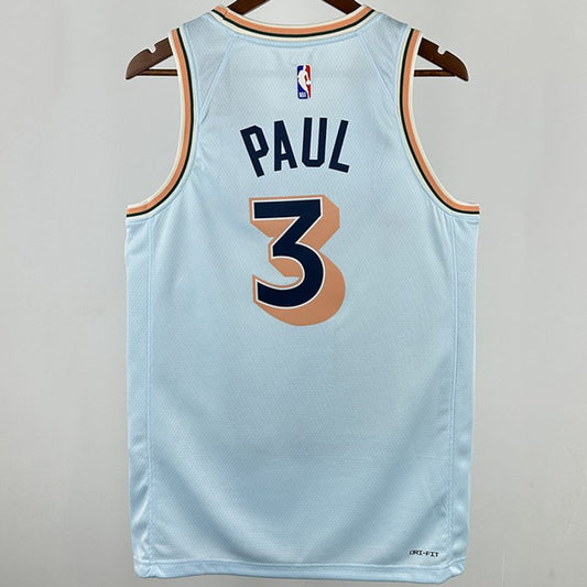 Camiseta NBA San Antonio Spurs – PAUL #3 – City Edition · azul claro · 2025 - vista 2