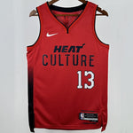 Camiseta NBA Miami Heat – ADEBAYO #13 – City Edition · roja · 2025 - vista 1