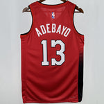 Camiseta NBA Miami Heat – ADEBAYO #13 – City Edition · roja · 2025 - vista 2