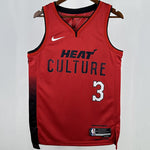 Camiseta NBA Miami Heat – WADE #3 – City Edition · roja · 2025 - vista 1