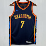 Camiseta NBA Oklahoma City Thunder – HOLMGREN #7 – City Edition · negra · 2025 - vista 1