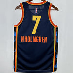 Camiseta NBA Oklahoma City Thunder – HOLMGREN #7 – City Edition · negra · 2025 - vista 2