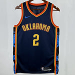 Camiseta NBA Oklahoma City Thunder – GILGEOUS-ALEXANDER #2 – City Edition · negra · 2025 - vista 1