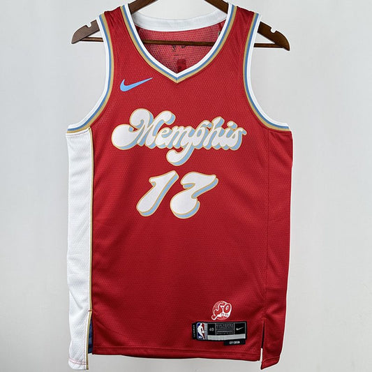 Camiseta NBA Memphis Grizzlies – KAWAMURA #17 – City Edition · roja · 2025 - vista 1