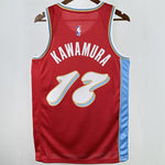 Camiseta NBA Memphis Grizzlies – KAWAMURA #17 – City Edition · roja · 2025 - vista 2