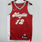 Camiseta NBA Memphis Grizzlies – MORANT #12 – City Edition · roja · 2025 - vista 1