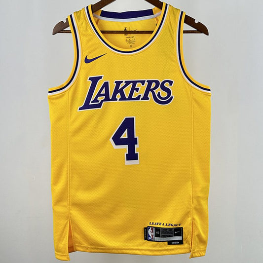 Camiseta NBA Los Angeles Lakers – KNECHT #4 – amarilla · 2025 - vista 1