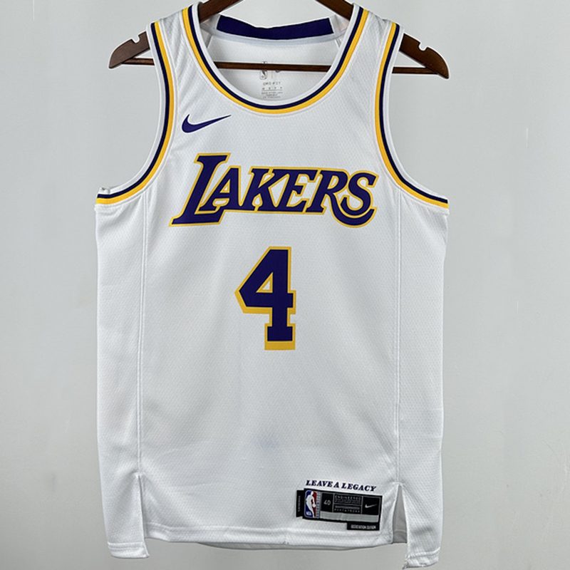 Camiseta NBA Los Angeles Lakers – KNECHT #4 – blanca · 2025 - vista 1