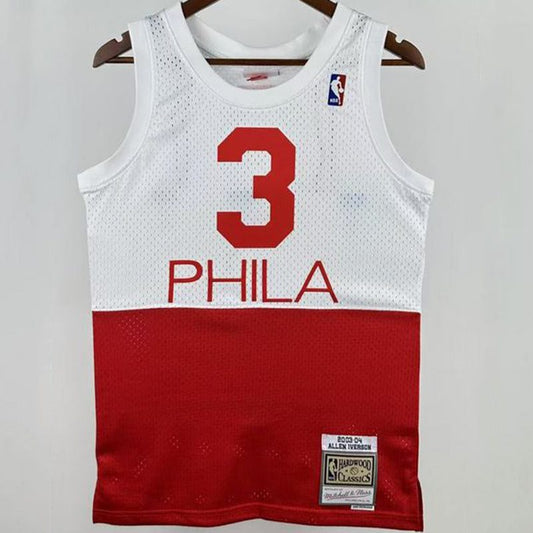 Camiseta NBA retro Philadelphia 76ers – IVERSON #3 – Retro · blanca · 2003/04 - vista 1