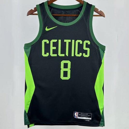 Camiseta NBA Boston Celtics – PORAIGIS #8 – City Edition · negra · 2025 - vista 1